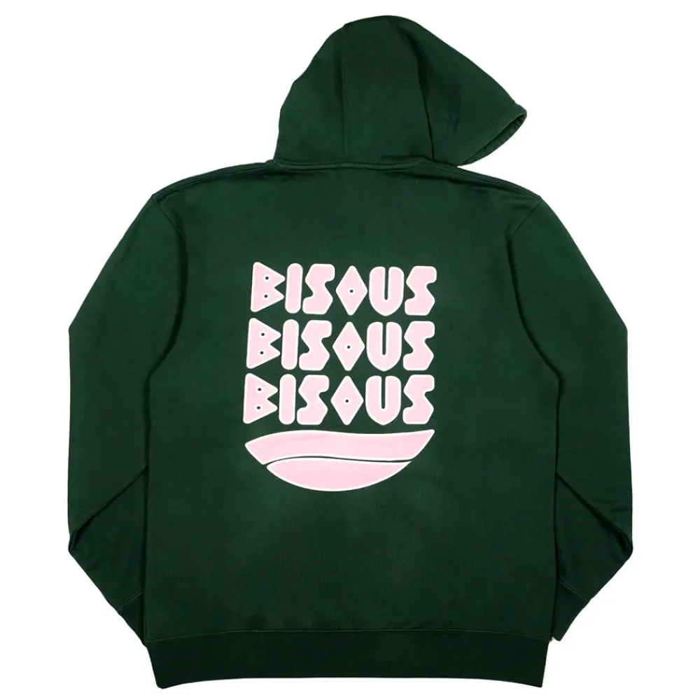 Bisous Skateboard - Hoodie Cap D'agde - Vert