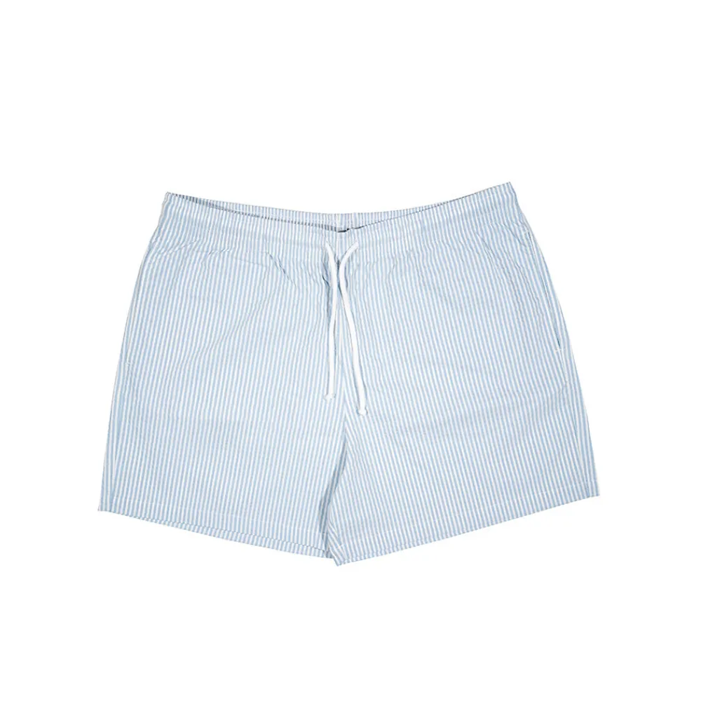 BISOUS SKATEBOARD - Short de bain rayures - Bleu