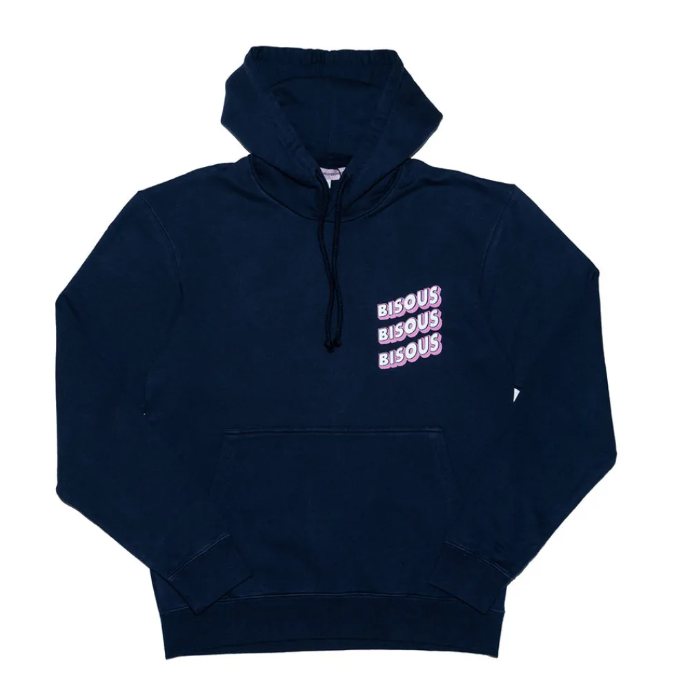 Bisous Skateboard - Sweatshirt Sonics - Bleu