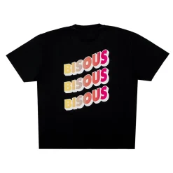 BISOUS SKATEBOARD - T-shirt Sonics - Tiedye Noir