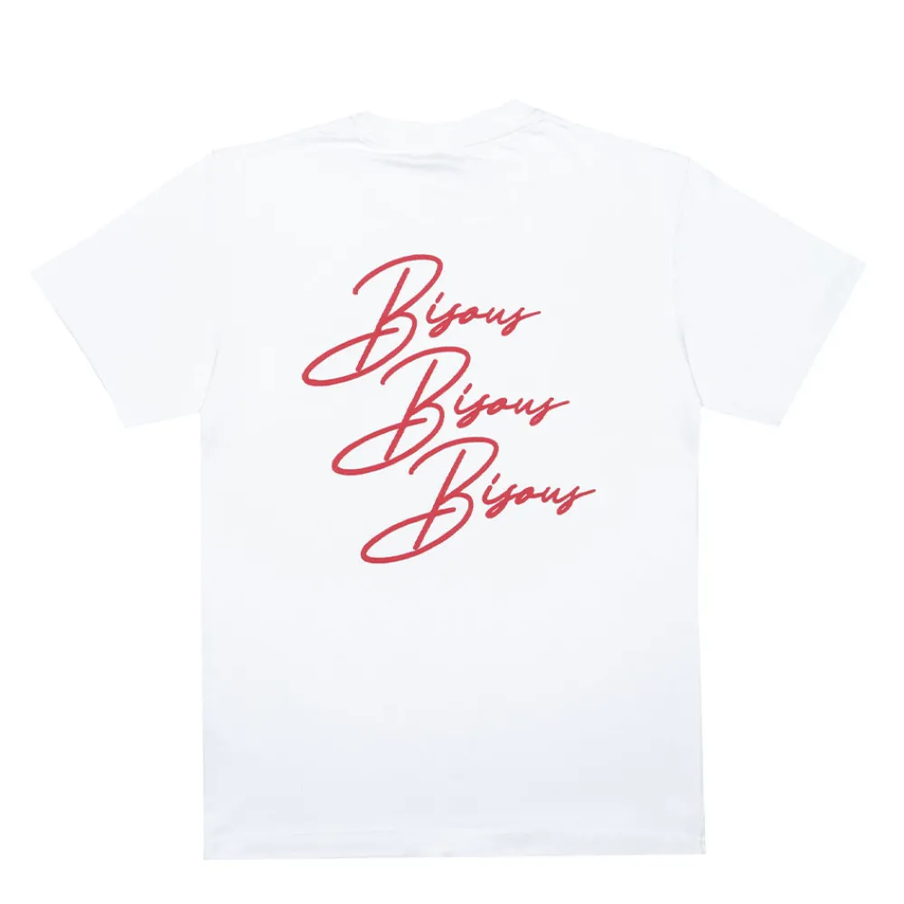Bisous Skateboard - T-Shirt SS Cigarette - Blanc