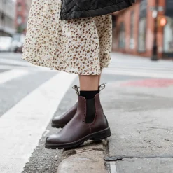 Women Blundstone - Bottines Hautes Chelsea - Bordeaux