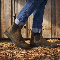 Women Blundstone - Bottines Original Chelsea - Kaki