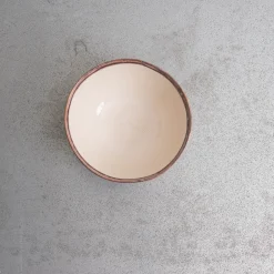 1636 DEARTIS Bol en grès - Crème & Marron