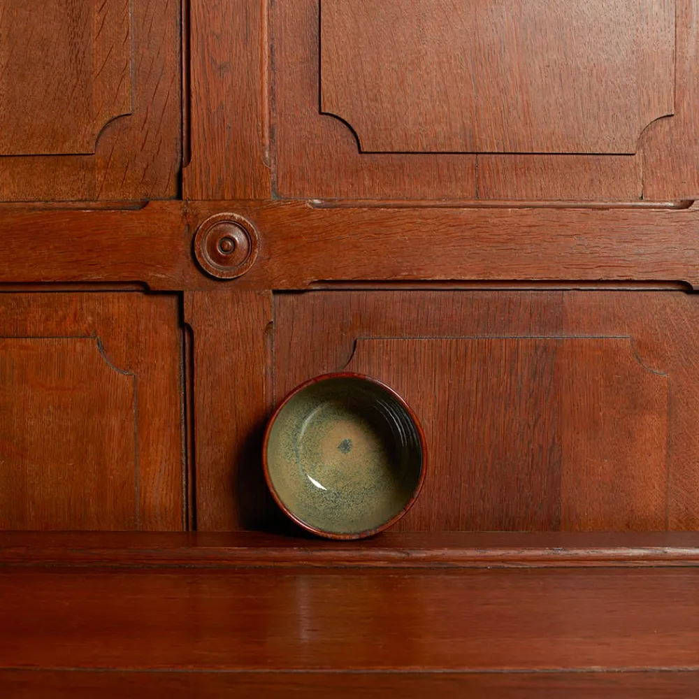 559 STONEWARE Bol en grès émaillé Jaspe - Vert
