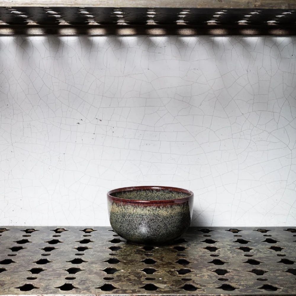 559 STONEWARE Bol en grès émaillé Jaspe - Vert