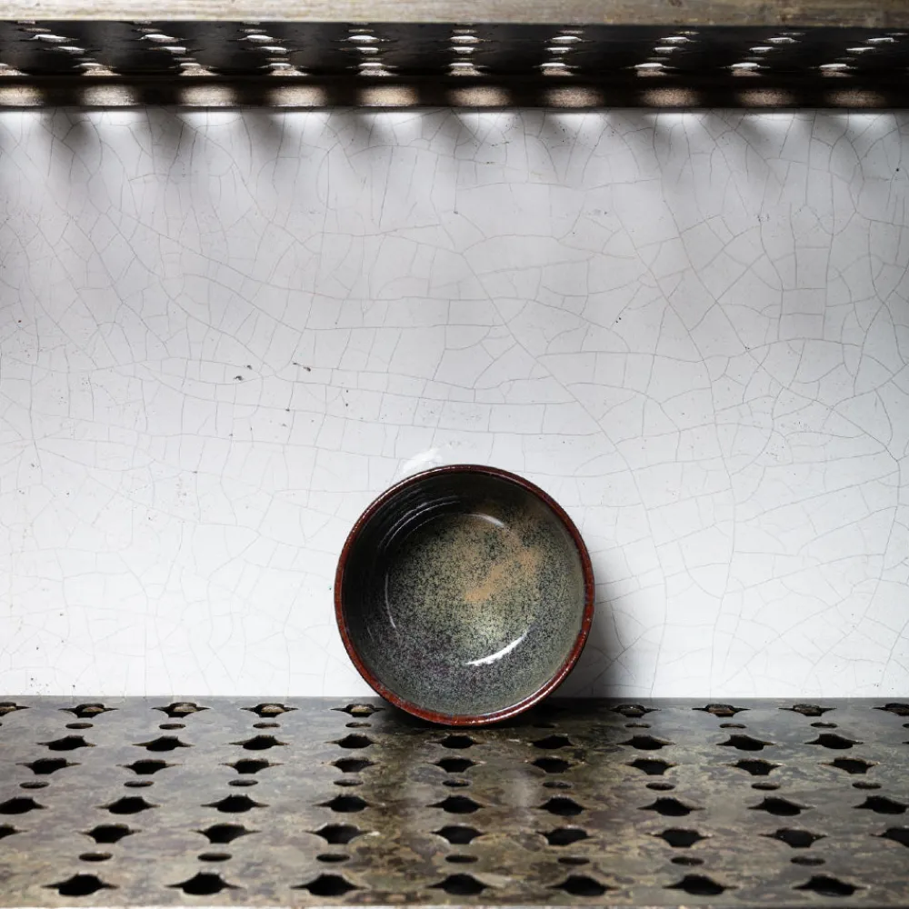 559 STONEWARE Bol en grès émaillé Jaspe - Vert