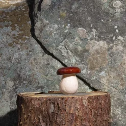 1852 VISTA ALEGRE Boîte champignon en faïence