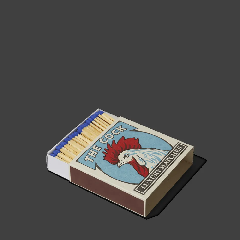 590 FINE MATCH BOX Boîte de 150 grandes allumettes - Coq