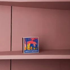 590 FINE MATCH BOX Boîte de 150 grandes allumettes - Eléphant bleu