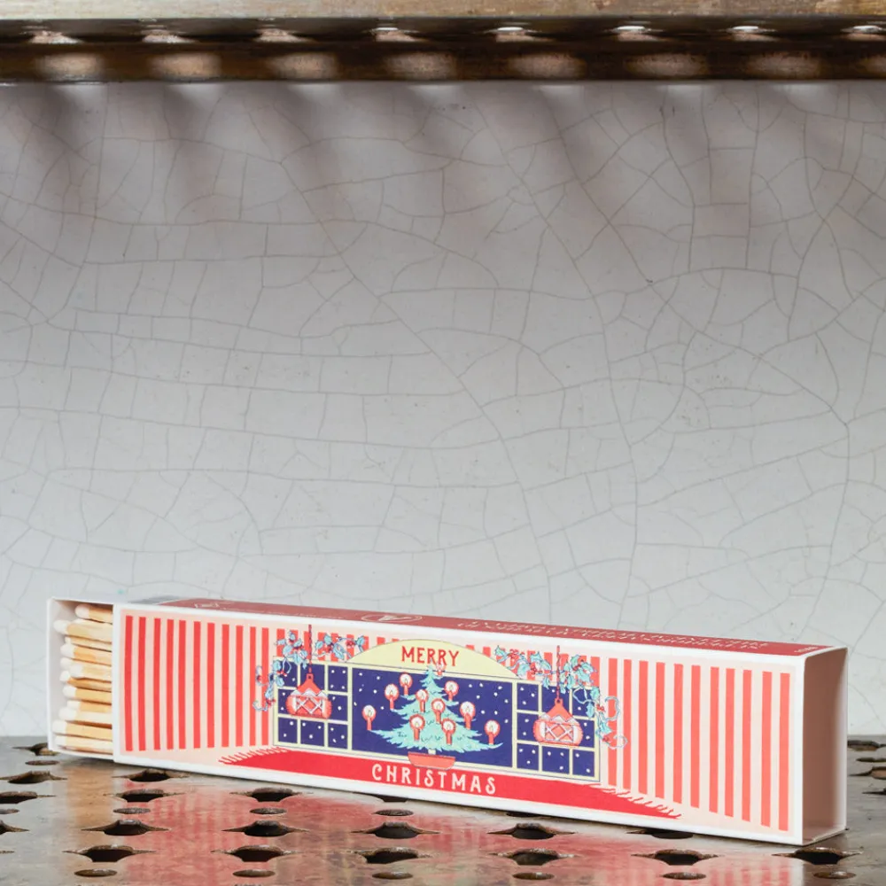 590 FINE MATCH BOX Boîte de 150 grandes allumettes - Noël