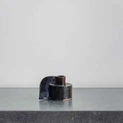 2992 MAISON MERE Bougeoir en grès émaillé Saito