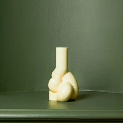 208 HAY Bougeoir en porcelaine - Jaune