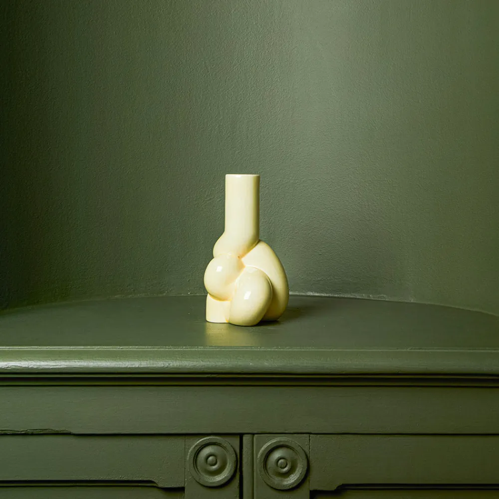 208 HAY Bougeoir en porcelaine - Jaune