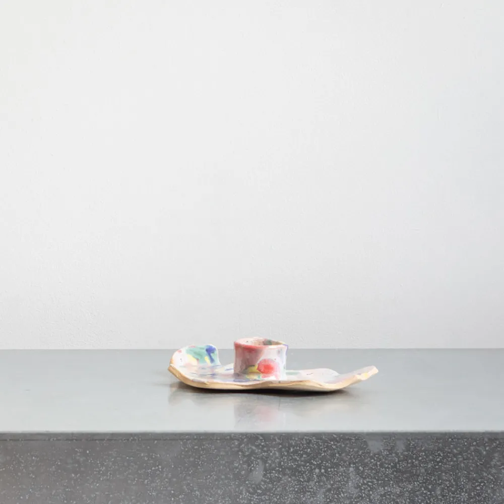 1479 HARLIE BROWN STUDIO Bougeoir multicolore