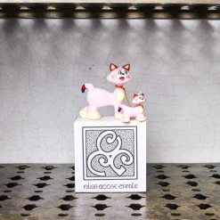 2219 OLGA GOOSE Bougie - Pink Cats