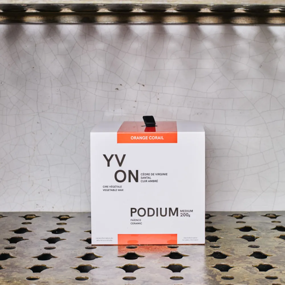 2195 MAMENE Bougie Podium M - Orange