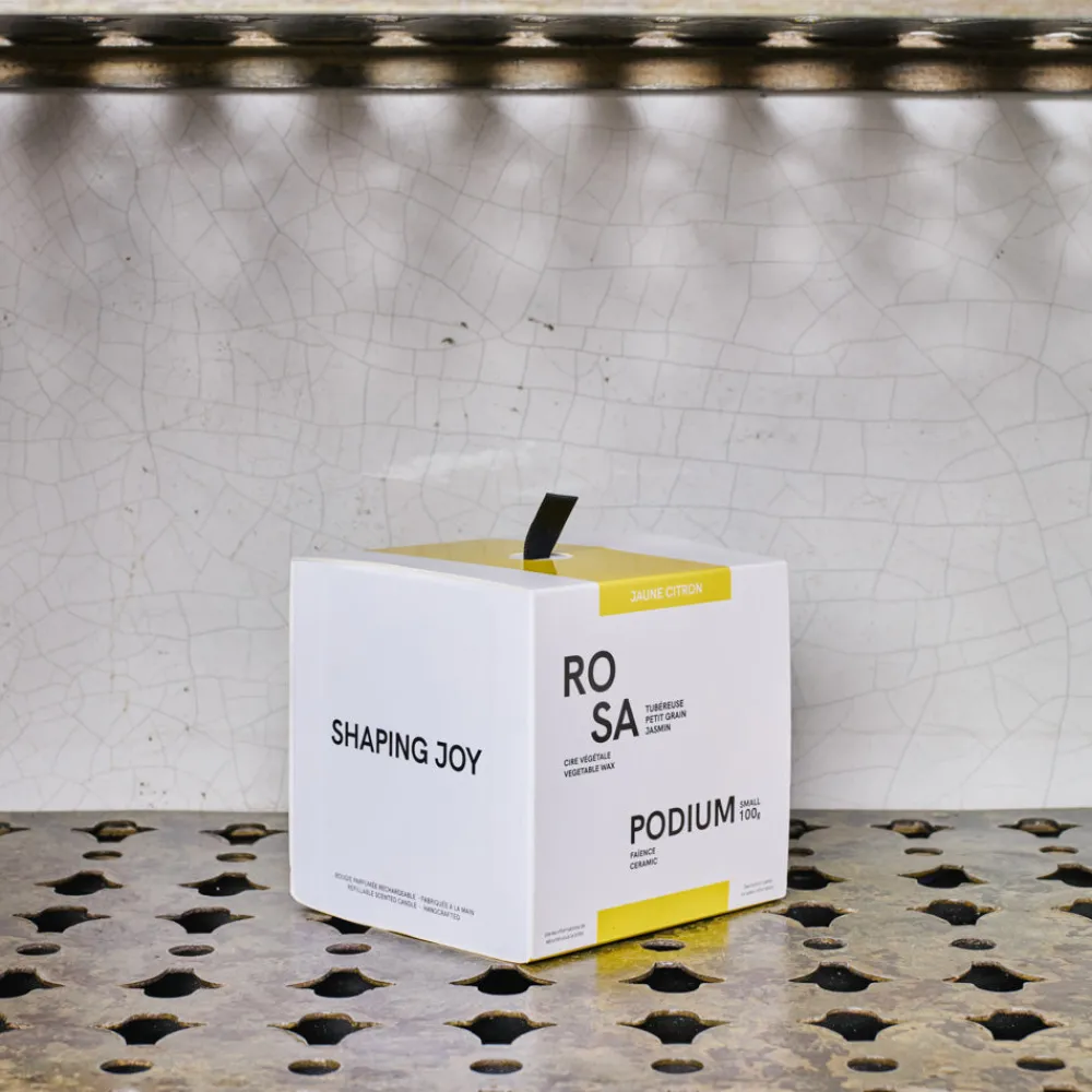 2195 MAMENE Bougie Podium S - Jaune