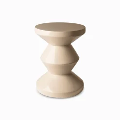 216 POLS POTTEN Bout de canapé Zig Zag - Beige