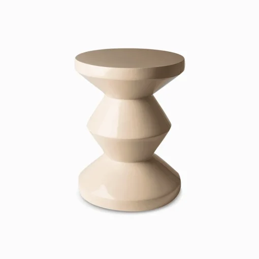 216 POLS POTTEN Bout de canapé Zig Zag - Beige