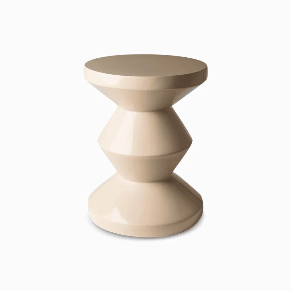 216 POLS POTTEN Bout de canapé Zig Zag - Beige