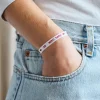 Women SC01 Bracelet Ruban Merci Paris - Blanc