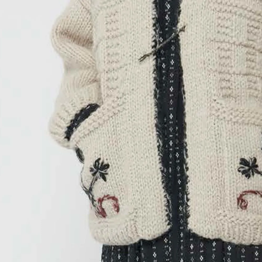 Women Bsbee - Gilet Kimono Fleur - Beige