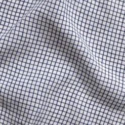 200 LINTEX Cabas en lin lavé - Carreaux Bleu Shibori