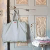 200 LINTEX Cabas en lin lavé Merci - Gris Vésuve