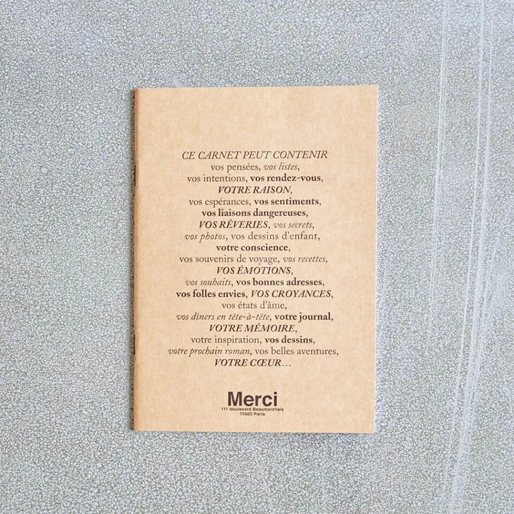 960 MARKS KAMOI Cahier Merci - Kraft