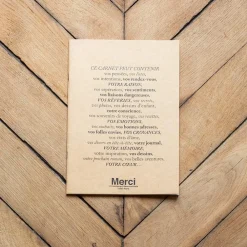 960 MARKS KAMOI Cahier Merci - Kraft