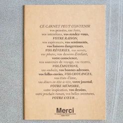 960 MARKS KAMOI Cahier Merci - Kraft