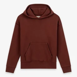 CALEB - Hoodie Bouquet brodé - Marron