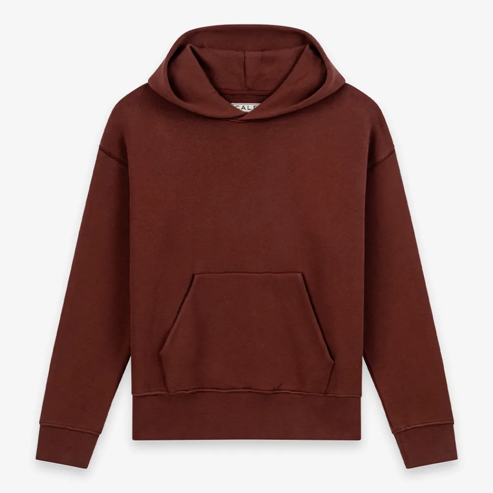 CALEB - Hoodie Bouquet brodé - Marron