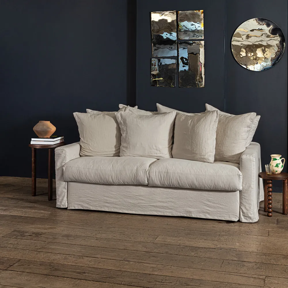 MERCI Canapé convertible 3 places - Gris Digoin -