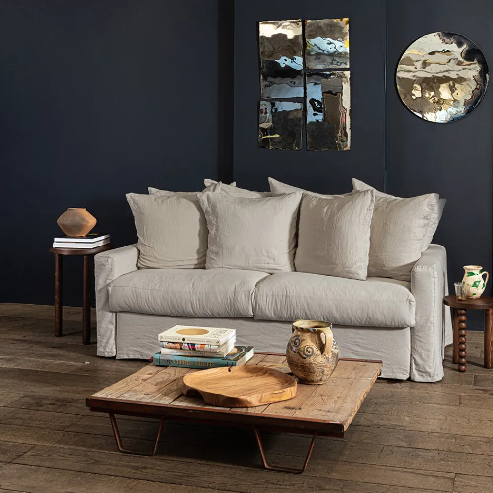 MERCI Canapé convertible 3 places - Gris Digoin -