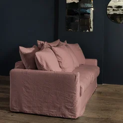 MERCI Canapé convertible 3 places - Rose Argile -