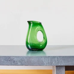 216 POLS POTTEN Carafe en verre soufflé - Vert