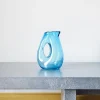 216 POLS POTTEN Carafe en verre soufflé- Turquoise