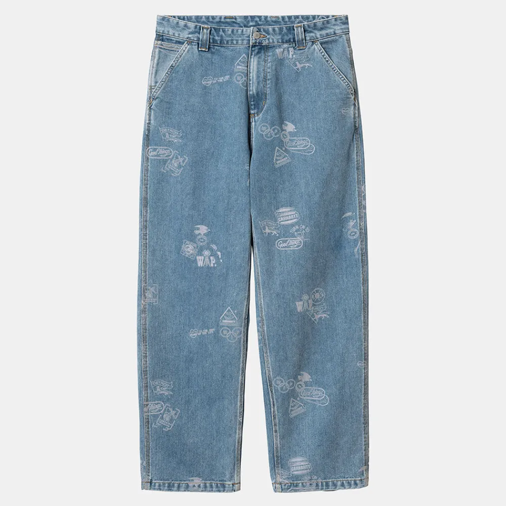 Carhartt WIP - Pantalon Stamp - Bleu