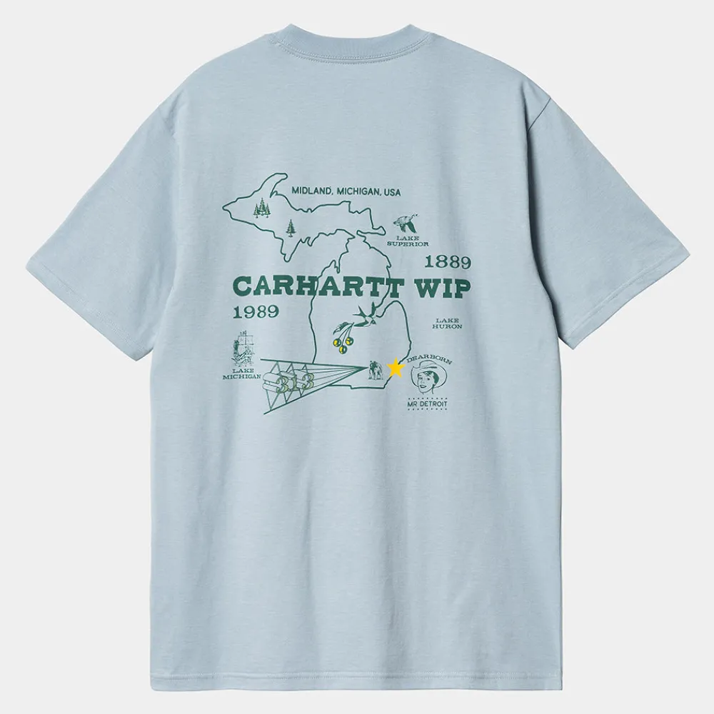 Carhartt WIP - T-Shirt Home State - Bleu