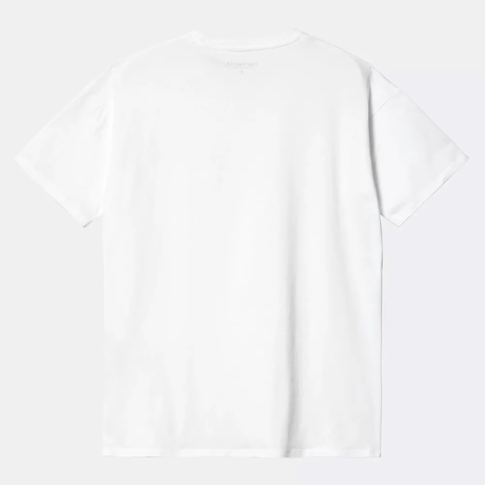 Women Carhartt WIP - T-Shirt Pocket - Blanc