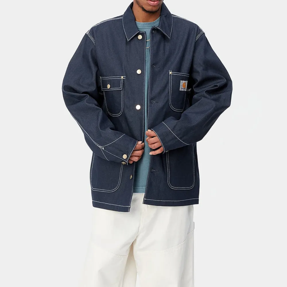 Women Carhartt Wip - Veste OG Chore - Bleu