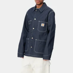 Women Carhartt Wip - Veste OG Chore - Bleu