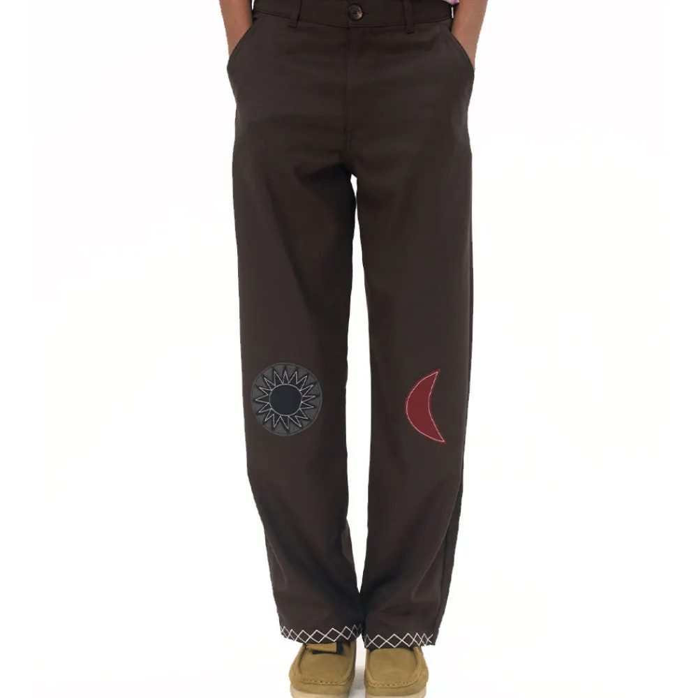 CARNE BOLLENTE - Pantalon Night and Day - Marron