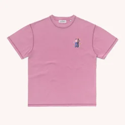 CARNE BOLLENTE - T-Shirt Chic Cheek in Paris - Rose