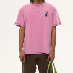 CARNE BOLLENTE - T-Shirt Chic Cheek in Paris - Rose