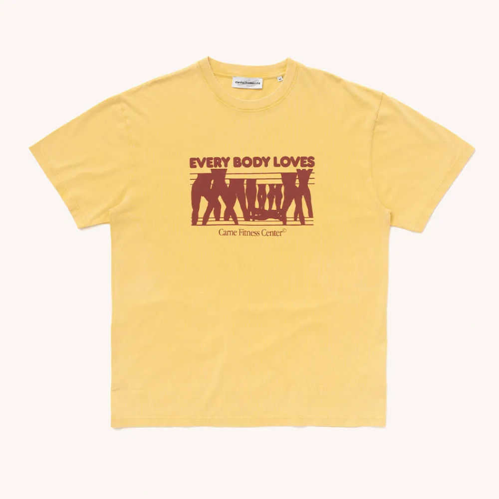 CARNE BOLLENTE - T-Shirt Every Body Loves - Jaune