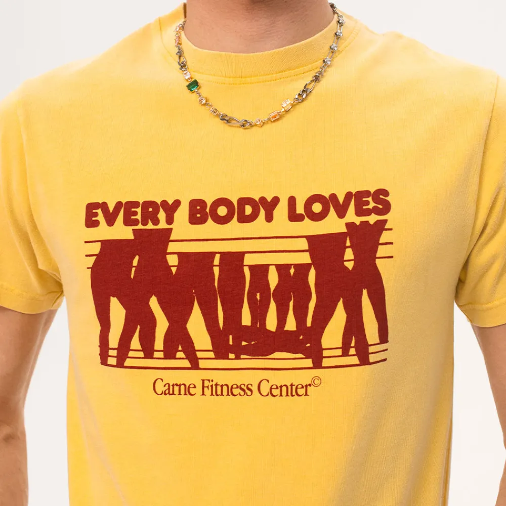 CARNE BOLLENTE - T-Shirt Every Body Loves - Jaune
