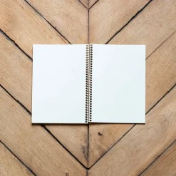 1407 IMPRIMERIE DU MARAIS Carnet A5 à spirale - Kraft & Rouge